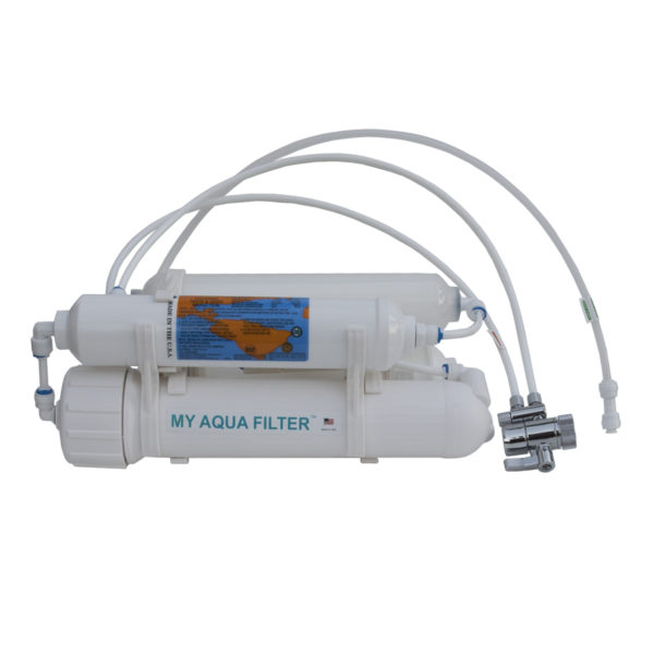 4 Stage Basic MyAquaFilter Reverse Osmosis Water Purification System, 75 GPD , 100 GPD or 150 GPD membrane