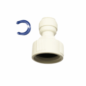 Garden/Laundry Hose adapter for water filters or Reverse Osmosis Systems, for 3/8" OD Tubing