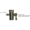Single Kitchen Faucet Diverter, fit spout with MALE threads (55/64″) - Image 2